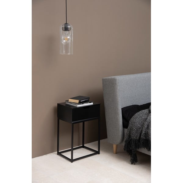 Comodino nero Mitra - Actona-image-1