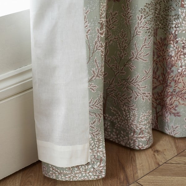 Tende in set verdi 2 pz 168x183 cm Woodland Trees – Catherine Lansfield-image-2