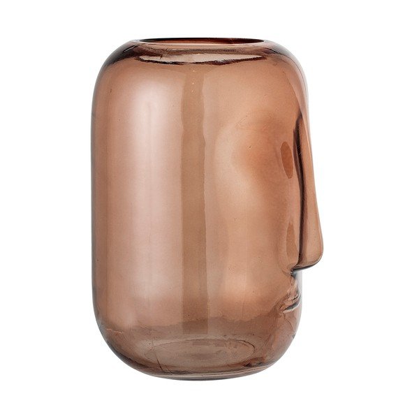 Vaso in vetro marrone Face - Bloomingville-image-2