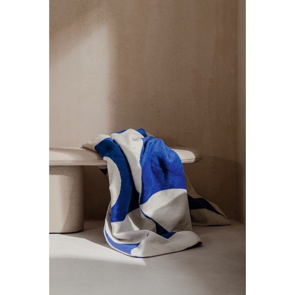 Coperta blu/color crema 150x200 cm Tul – noo.ma-image-4