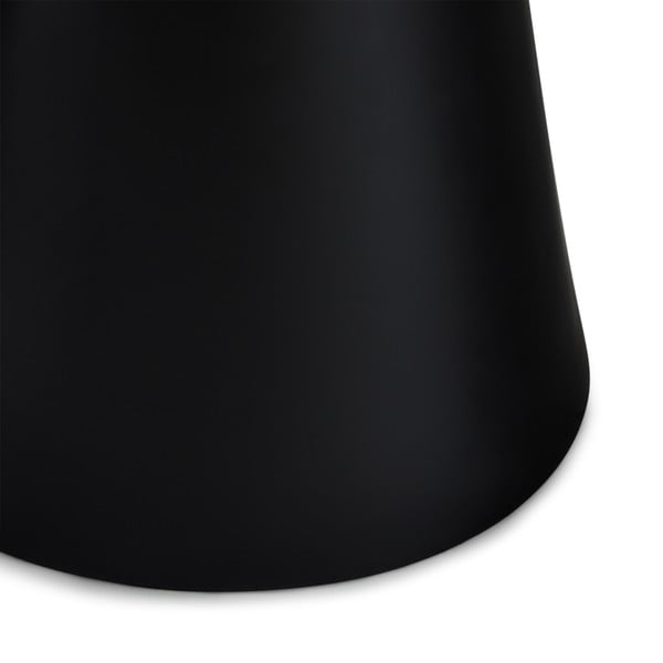 Tavolino in grigio scuro e nero con piano in marmo ø 60 cm Tango - Furnhouse-image-2