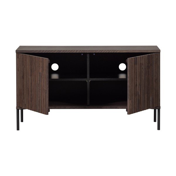 Mobile TV marrone con effetto frassino 100x56x44 cm Gravure – WOOOD-image-3