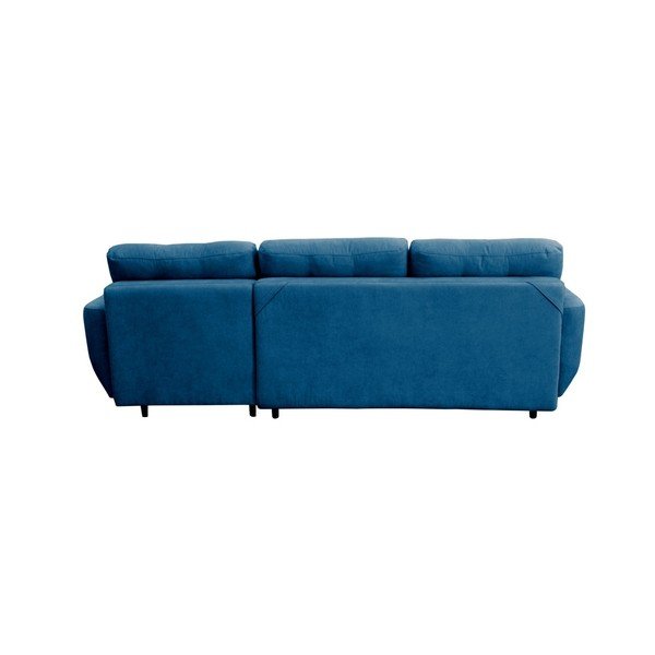 Divano letto turchese con gambe nere Hortensia, angolo destro - Mazzini Sofas-image-3