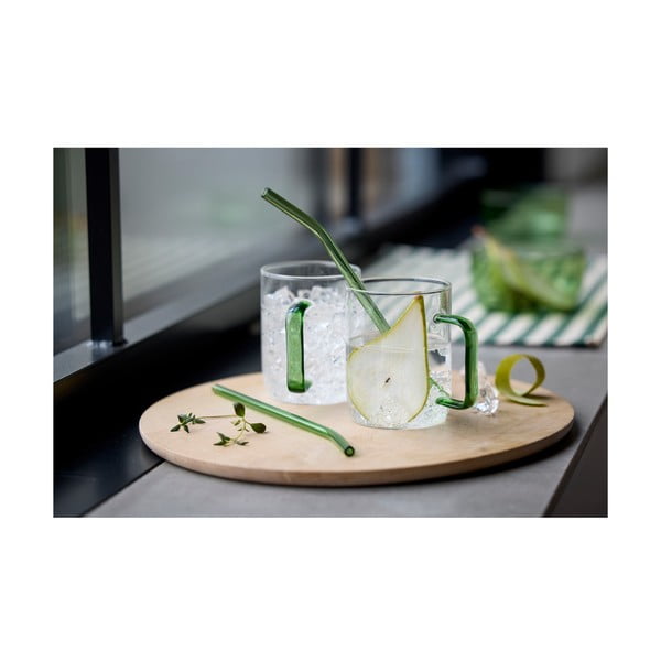 Cannucce in set in vetro con scopino per pulizia 4 pz – Lyngby Glas-image-1