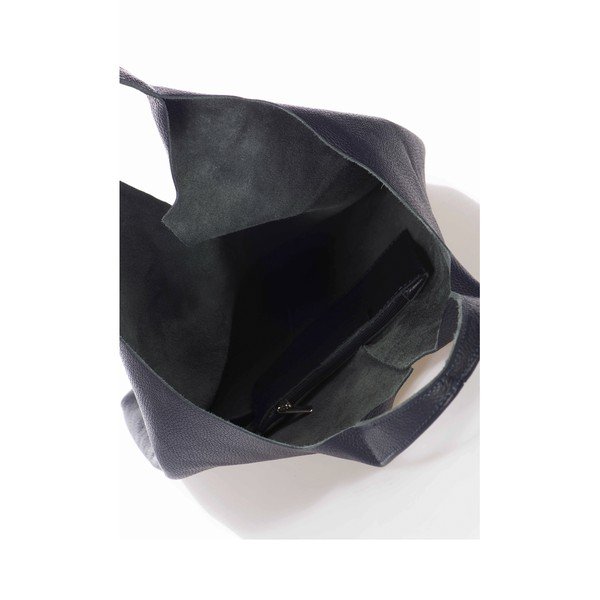 Borsa Laurette in pelle blu scuro - Giulia Massari-image-1