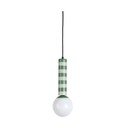 Lampadario verde in metallo ø 12 cm Rayado – Leitmotiv