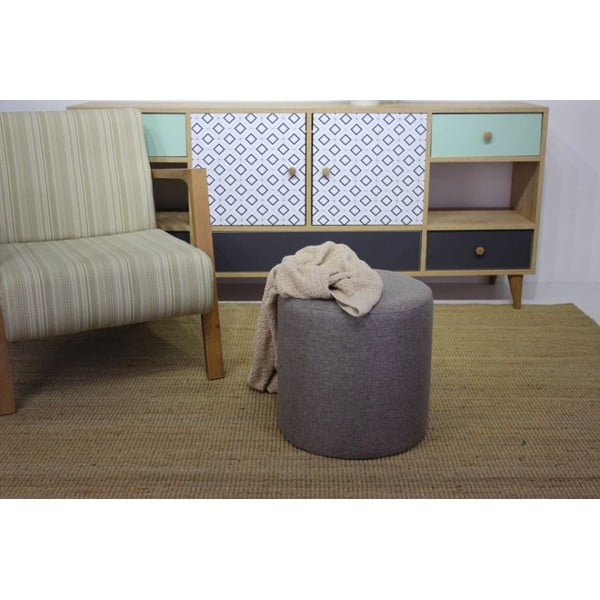 Sgabello grigio Silindir - Balcab Home-image-2