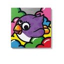 Pittura murale in cemento Volante Violette, 50 x 50 cm Oiselle Volante - Lyon Béton