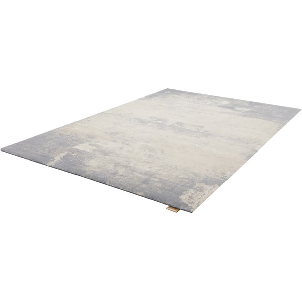 Tappeto in lana grigio crema 160x240 cm Bran - Agnella-image-4