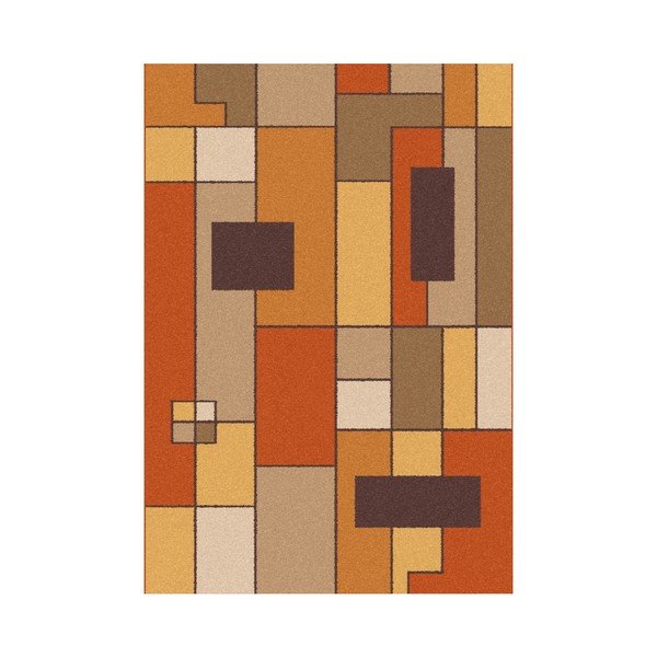 Tappeto marrone arancio Boras Rust, 57 x 110 cm - Universal