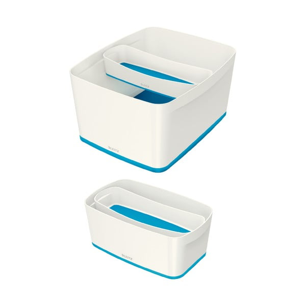 Organizzatore da tavolo MyBox bianco e blu, lunghezza 31 cm Cosy - Leitz-image-3
