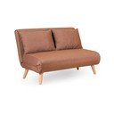Divano letto marrone 120 cm Folde - Artie