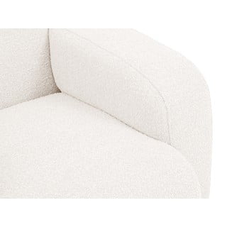 Poltrona bianca in tessuto bouclé Molino - Micadoni Home