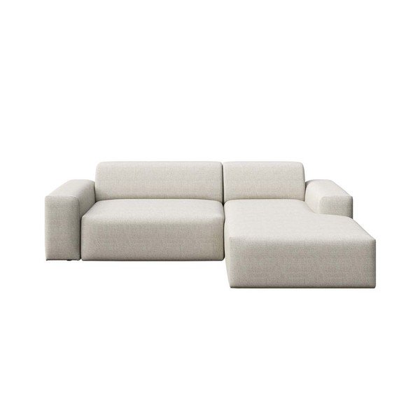 Divano angolare beige (con penisola a destra e chaise lounge) Villet – Rodier
