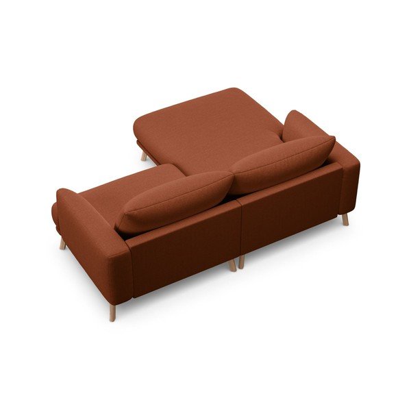 Divano angolare color terracotta (con penisola a sinistra/con chaise lounge) Naomi – Micadoni -image-2
