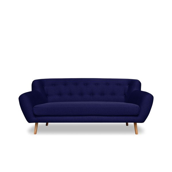 Divano blu scuro Cosmopolitan design , 192 cm London - Cosmopolitan Design