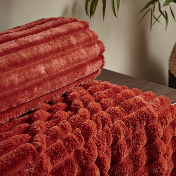 Coperta in micropile 130x170 cm Cosy Ribbed - Catherine Lansfield-image-2
