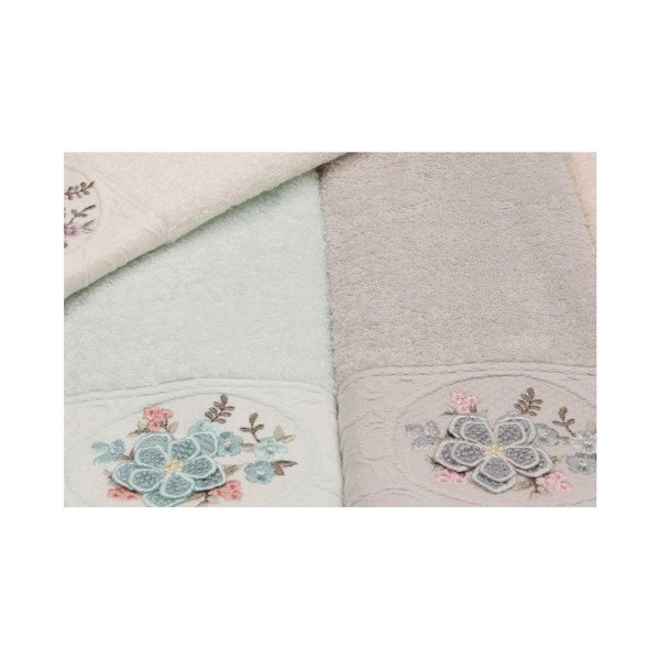 Set di 6 asciugamani in cotone Nakis Lusmo, 30 x 50 cm - Foutastic-image-2