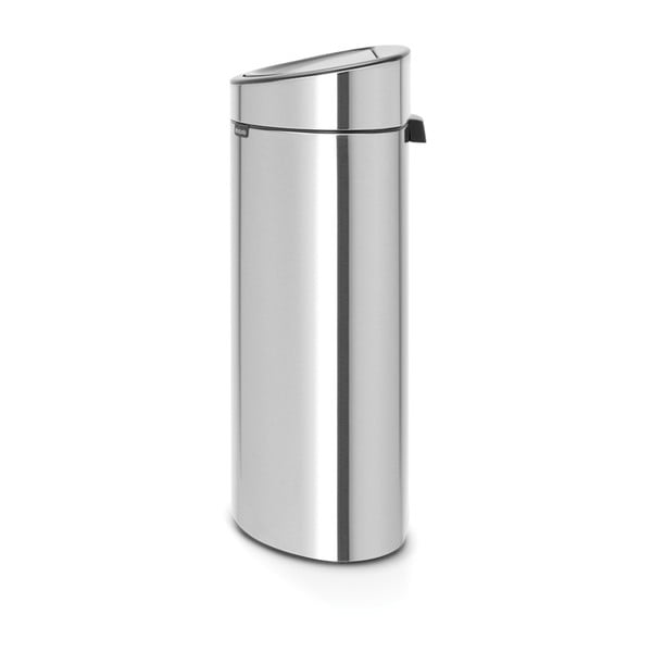 Cestino per la spazzatura in acciaio in argento opaco touch 40 l Touch Bin – Brabantia-image-2