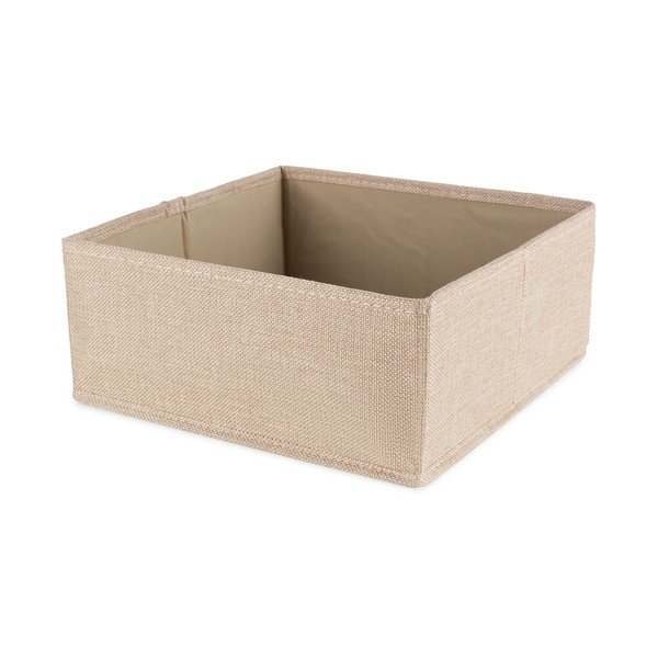 Scatola beige in tessuto 28x12x12 cm Sandy – Compactor