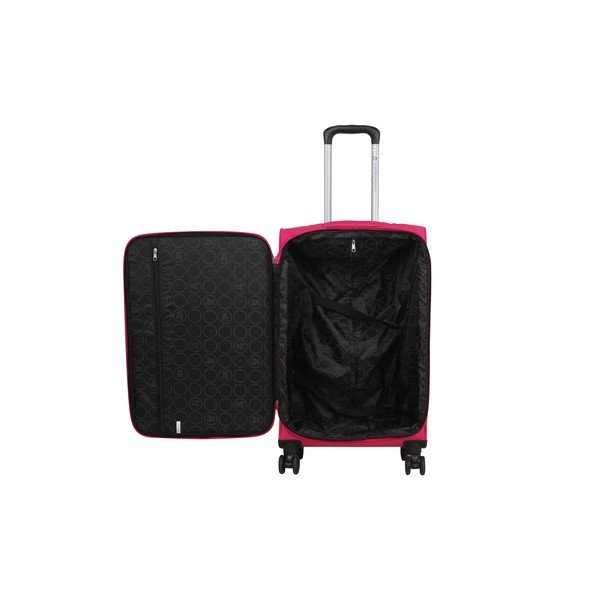Set di 3 bagagli in magenta su 4 ruote Lulucastagnette Peruana - LULUCASTAGNETTE-image-3