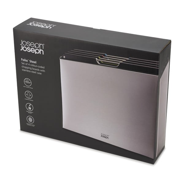 Set di 4 taglieri con supporto 7x35,5 cm Folio - Joseph Joseph-image-4