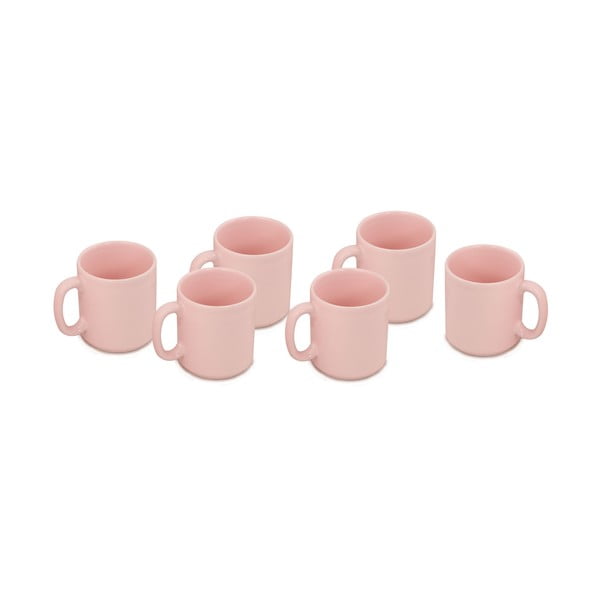 Set di 6 tazze classiche rosa, 330 ml - Kütahya Porselen-image-2
