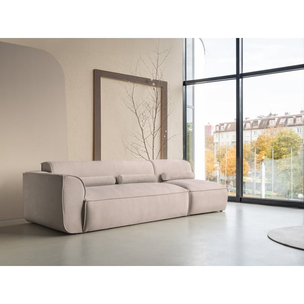 Chaise lounge componibile beige (con penisola a sinistra) Flex Felix – Miuform-image-3
