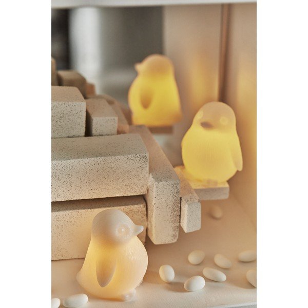 Decorazione luminosa bianca con alimentazione a batteria ø 7 cm Lou – Sirius-image-1