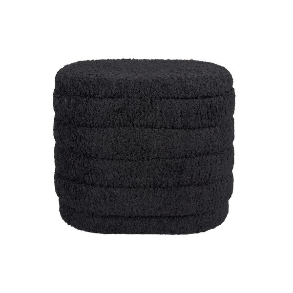 Pouf ovale nero con contenitore Cuddly - Leitmotiv-image-4