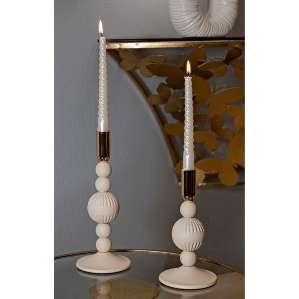 Portacandele in set in metallo 2 pz Aster – Mauro Ferretti-image-1