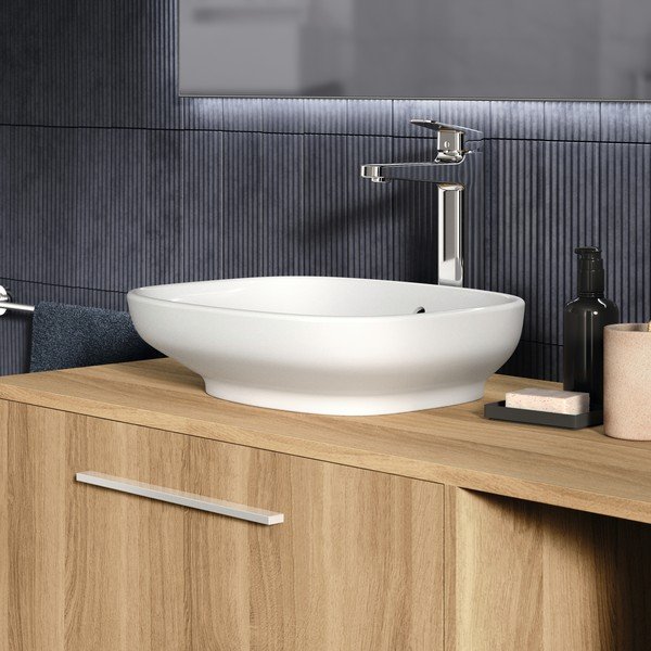 Mobile per lavabo in rovere naturale a sospensione 80x44 cm i.Life B - Ideal Standard-image-1