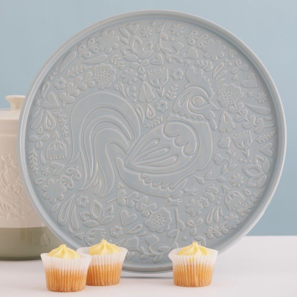 Piatto da portata blu polveroso in ceramica ø 30 cm Home to Roost – Mason Cash-image-1