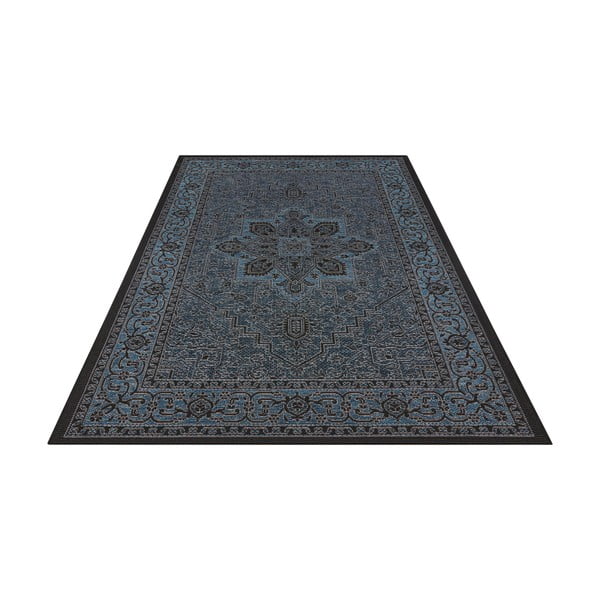 Tappeto da esterno nero e blu , 140 x 200 cm Anjara - NORTHRUGS-image-1
