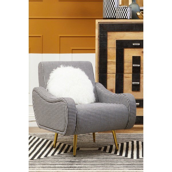 Poltrona bianca e nera Holli – Premier Housewares-image-1