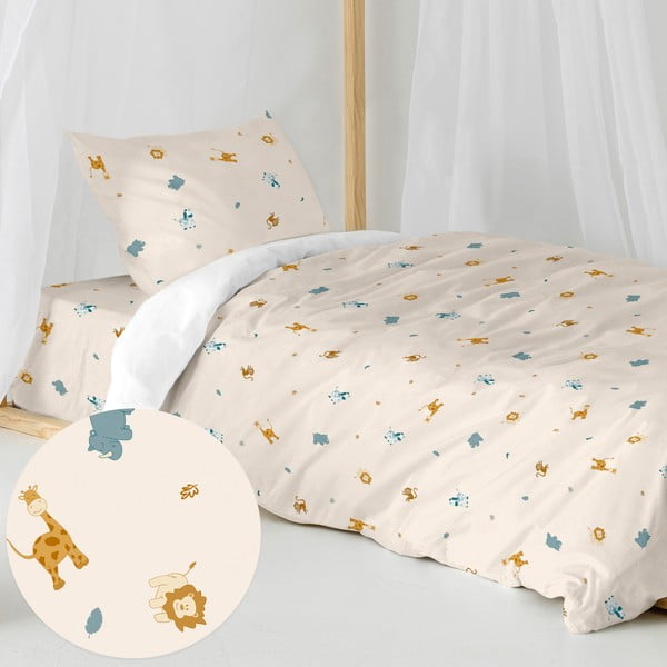 Biancheria da letto per bambini in cotone per letto singolo 140x200 cm Animals - Happy Friday