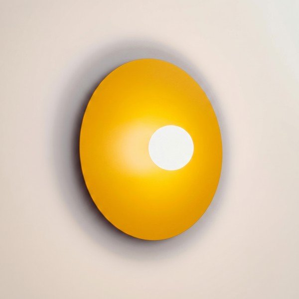 Lampada da parete gialla in metallo ø 50 cm AKE – Thoro-image-2