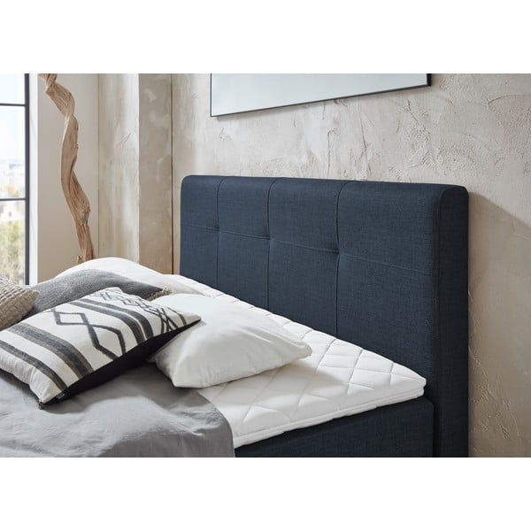 Letto boxspring blu scuro 180x200 cm ANCONA – Meise Möbel-image-1