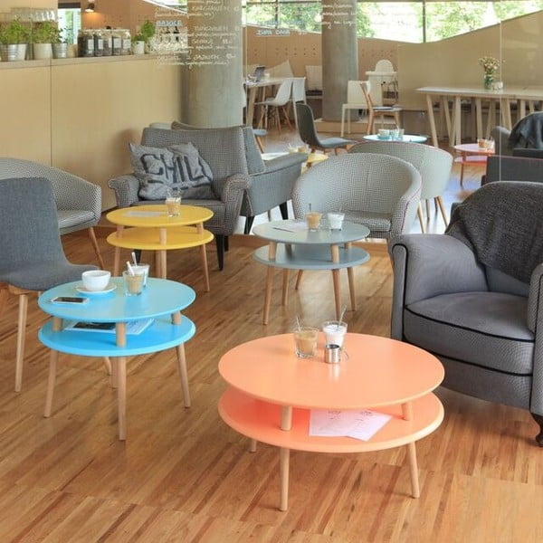 Tavolino UFO 35x70 cm, nero - Ragaba-image-1