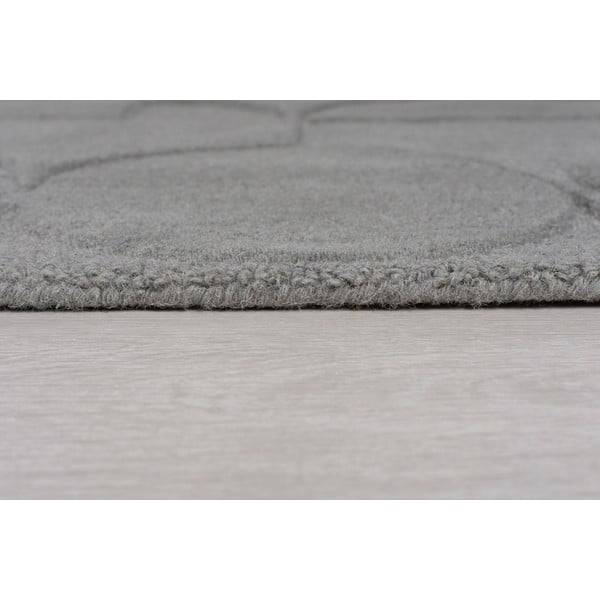 Tappeto rotondo in lana grigia ø 160 cm Gigi - Flair Rugs-image-3