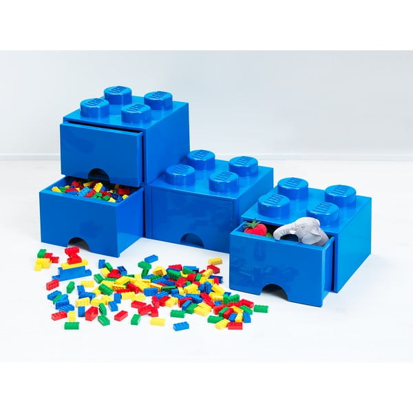 Scatola da tavolo blu con cassetto , 31 x 16 cm - LEGO®-image-2