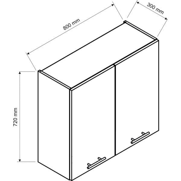 Mobile cucina superiore (larghezza 80 cm) Brodie - STOLKAR-image-2