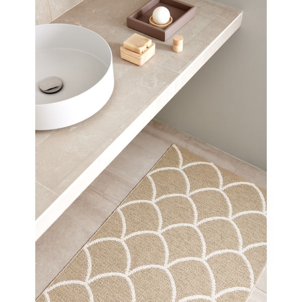 Passatoia da interno/esterno beige 70x150 cm Kotte Sand – Pappelina-image-3