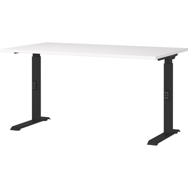 Tavolo da lavoro regolabile in altezza con piano bianco 80x140 cm Downey - Germania