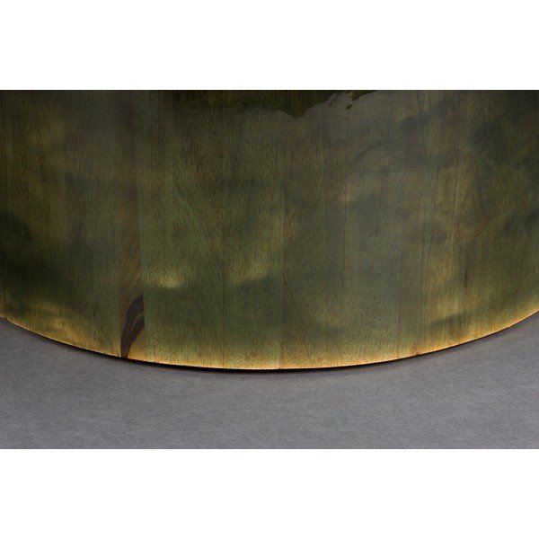 Tavolino da salotto rotondo verde in mango massiccio ø 60 cm Mush – Dutchbone-image-4