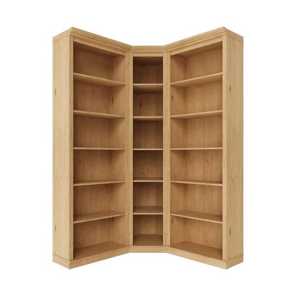 Libreria colore naturale chiaro in pino massiccio 85x219x56 cm Anita – Støraa-image-4