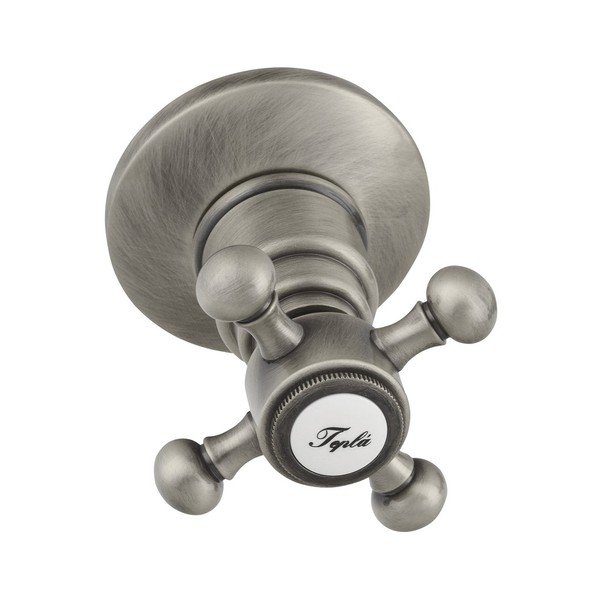 Rubinetto per doccia in argento opaco da incasso (con due uscite) Antea – Sapho-image-1