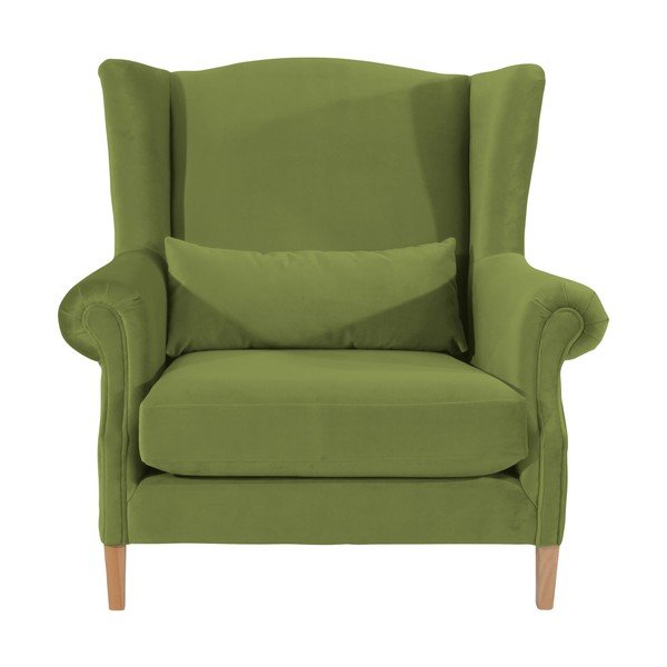 Poltrona in velluto verde oliva Harvey Velvet - Max Winzer-image-2