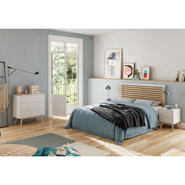 Cassettiera bassa bianca 80x83 cm Campus - Marckeric-image-1