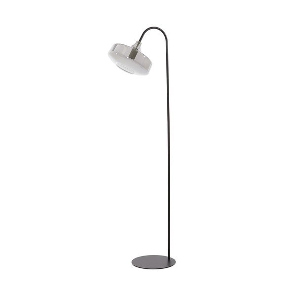 Lampada da terra nera (altezza totale 160 cm) Solna – Light & Living